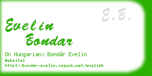 evelin bondar business card
